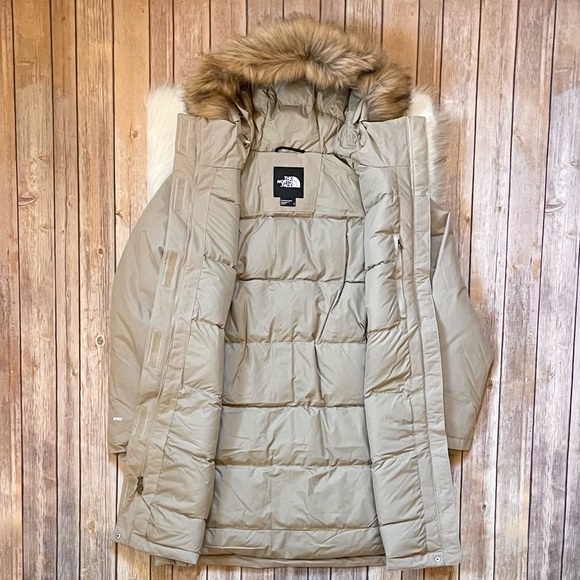 The North Face Women’s Arctic Parka Coat In Flax - Picture 6 of 10